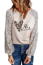 Load image into Gallery viewer, Beige Animal Print Polyester Long Sleeve Shirt for Women