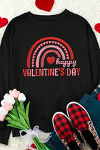 Load image into Gallery viewer, Happy Valentines Day Embroidered Graphic Sweatshirt