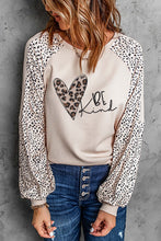 Load image into Gallery viewer, Beige Animal Print Polyester Long Sleeve Shirt for Women

