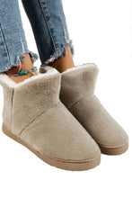 Load image into Gallery viewer, Khaki Winter Fuzzy Plush Snowland Boots
